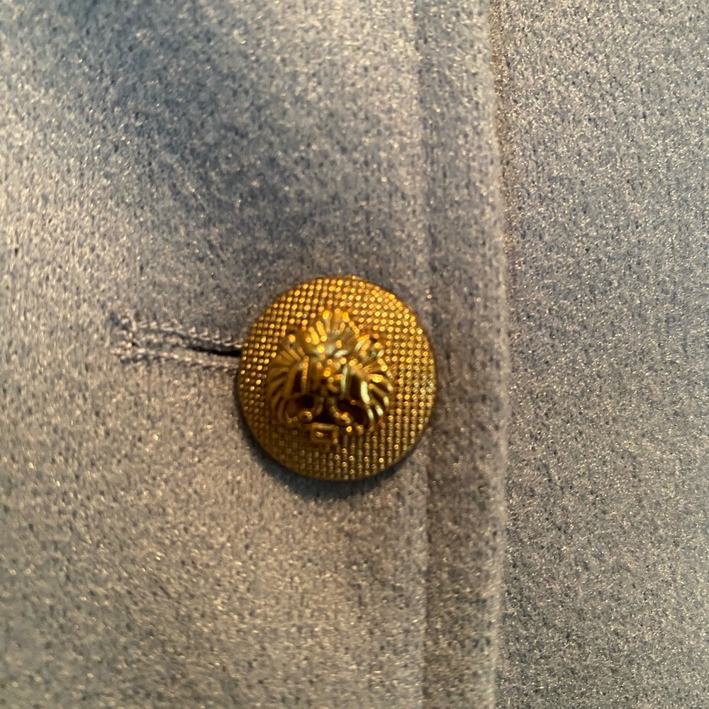 SHEIN Light Blue Double-Breasted Coat - Picture 5 of 6